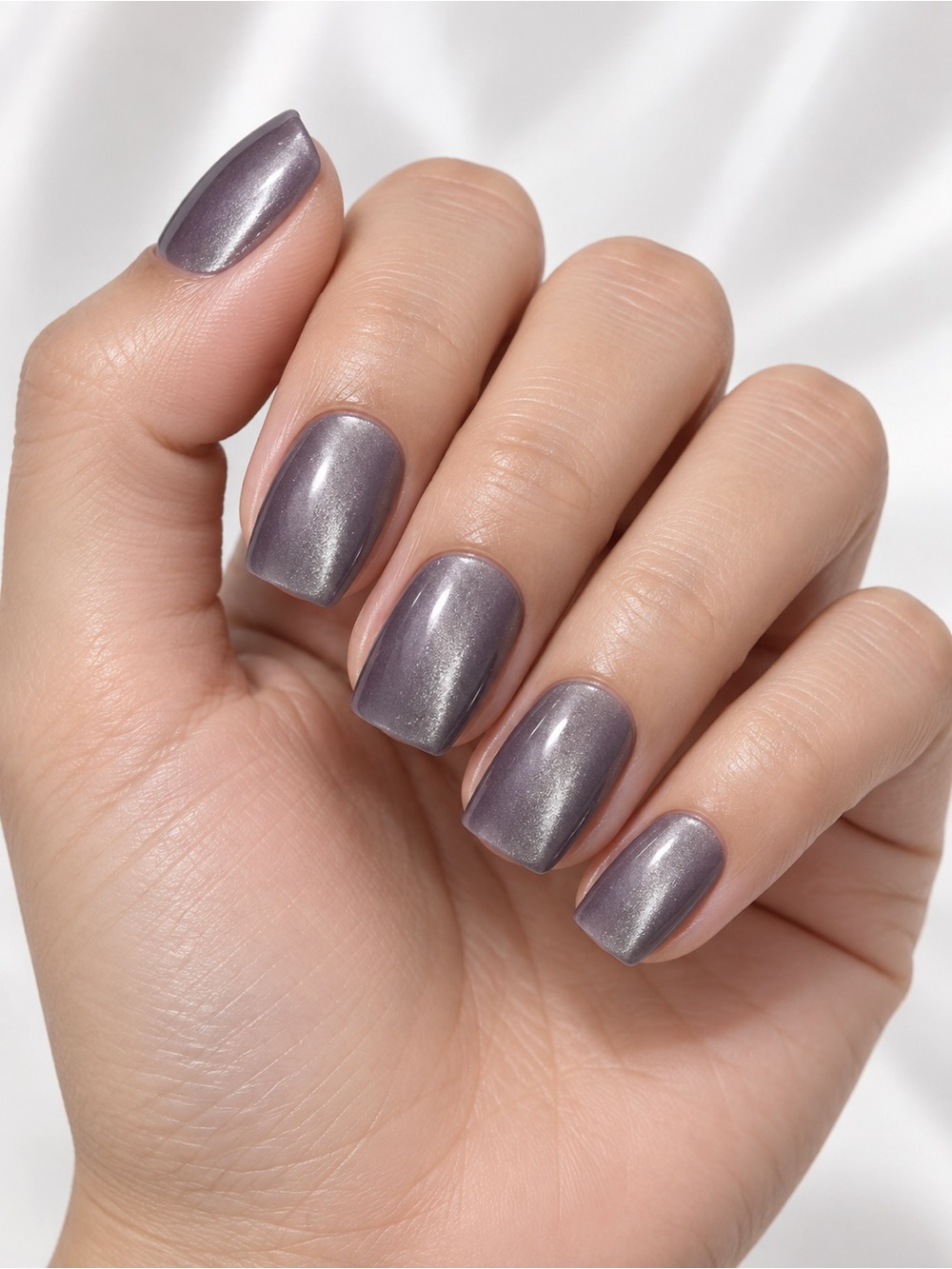 Metallic Lavender Press On Nails